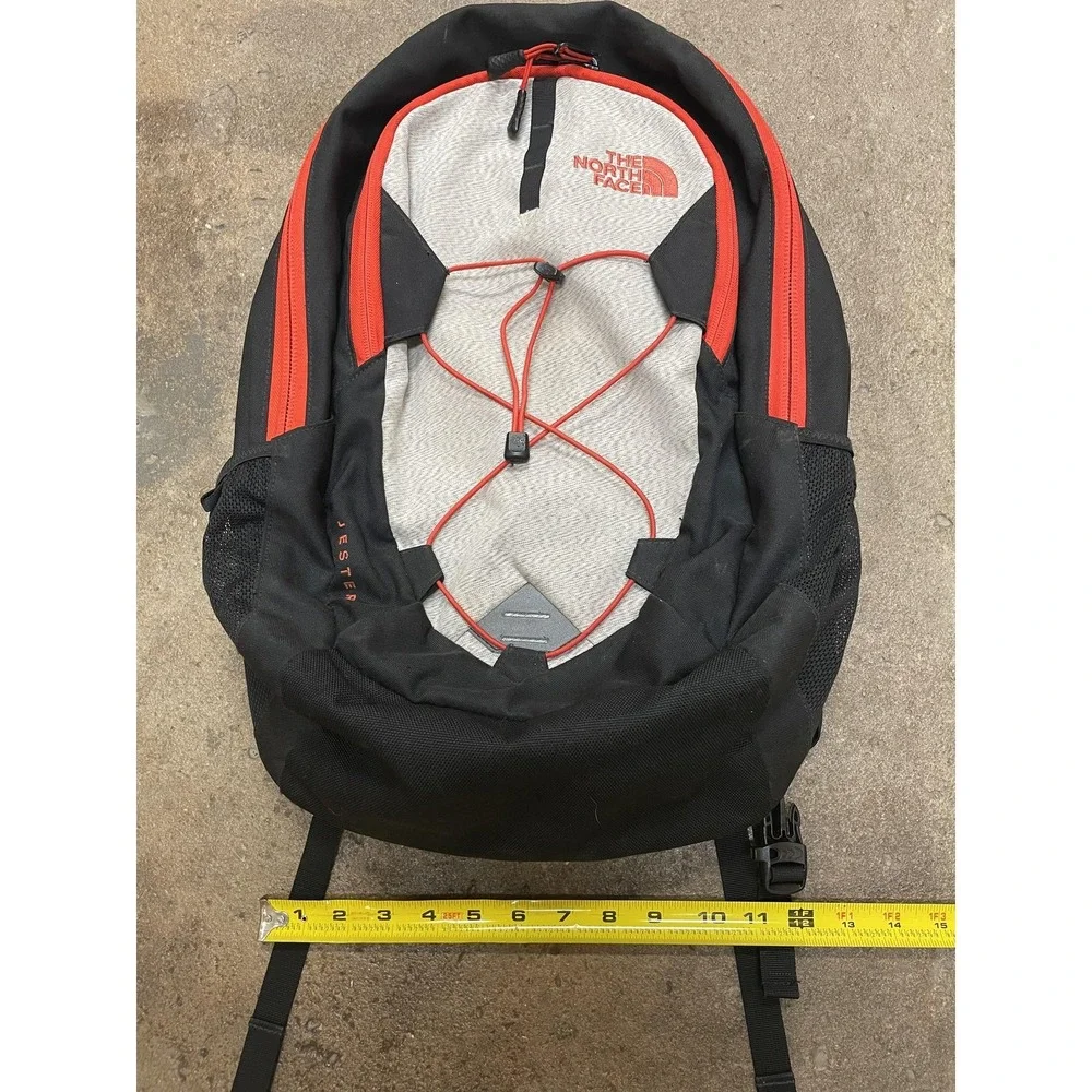 The North Face Jester‎ Black Red 18in Backpack Laptop Travel Daypack Bag Men